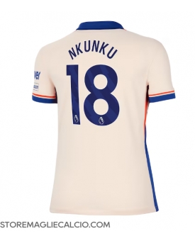 Chelsea Christopher Nkunku #18 Maglia Gara Trasferta Repliche 2024-25 Donna